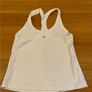 Lululemon Athletica White Sleeveless Racerback Tank
